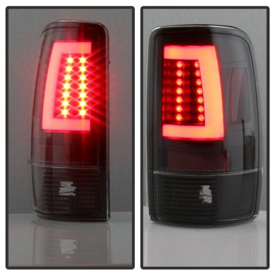 Chevy Tahoe 2000-2006 Black Tube LED Tail Lights