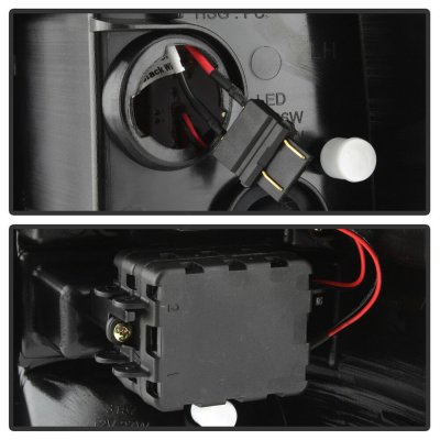 Chevy Tahoe 2000-2006 Black Tube LED Tail Lights