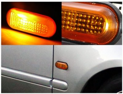 Honda Civic 1992-1995 Smoked Amber Dome Signal Lights