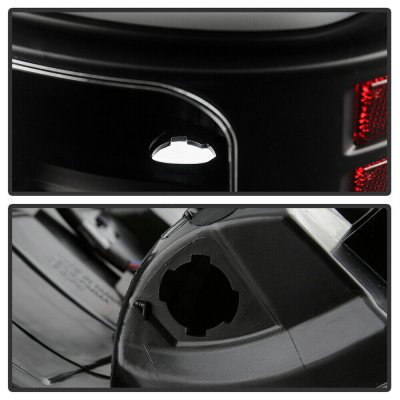 Dodge Ram 3500 2013-2018 Black LED Tail Lights SS-Series