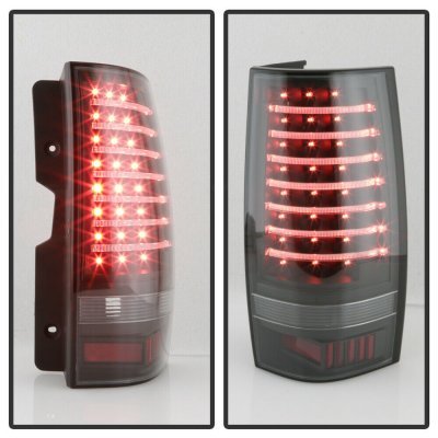 Chevy Suburban 2007-2014 Black LED Tail Lights