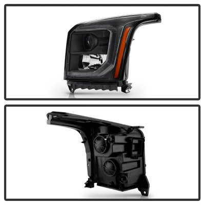 GMC Yukon 2015-2020 Black Projector Headlights LED DRL