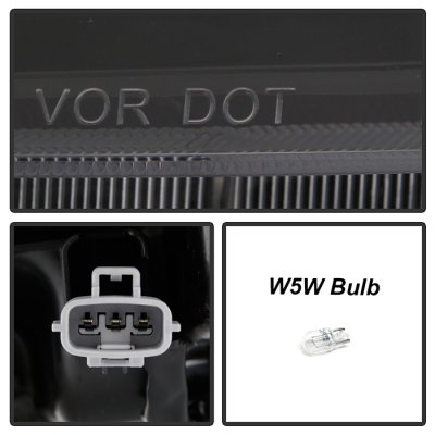 Toyota Tacoma SR 2016-2023 Black Projector Headlights LED DRL Switchback Signal