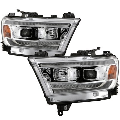 Dodge Ram 1500 2019-2022 Projector Headlights LED DRL Dynamic Signal