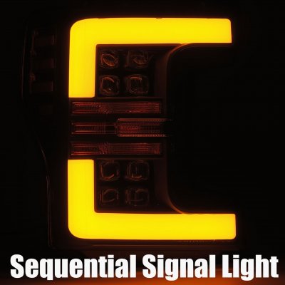 Ford F550 Super Duty 2017-2019 LED Projector Headlights DRL Dynamic Signal Activation