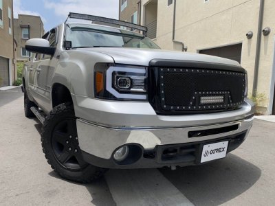 GMC Sierra 3500HD 2007-2014 Black Projector Headlights LED DRL Dynamic Signal Activation