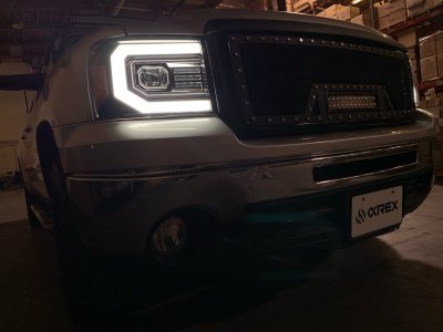 GMC Sierra 3500HD 2007-2014 Black Projector Headlights LED DRL Dynamic Signal Activation