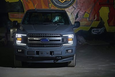 Ford F150 2018-2020 Black LED Quad Projector Headlights DRL Dynamic Signal Activation