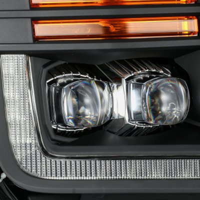 Ford F150 2018-2020 Black LED Quad Projector Headlights DRL Dynamic Signal Activation