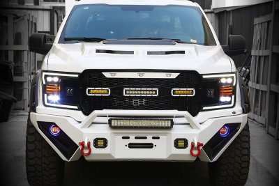 Ford F150 2018-2020 LED Quad Projector Headlights DRL Dynamic Signal Activation