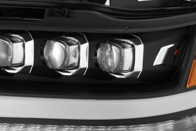 Dodge Ram 1500 2019-2023 Black LED Quad Projector Headlights DRL Dynamic Signal Activation