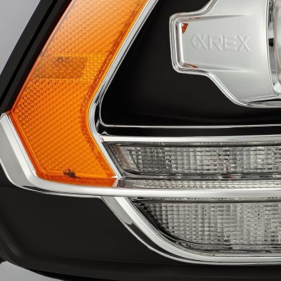 Dodge Ram 2500 2010-2018 5th Gen Black Projector Headlights LED DRL Dynamic Signal Activation