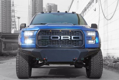 Ford F150 2015-2017 Glossy Black Smoked LED Quad Projector Headlights DRL Dynamic Signal Activation