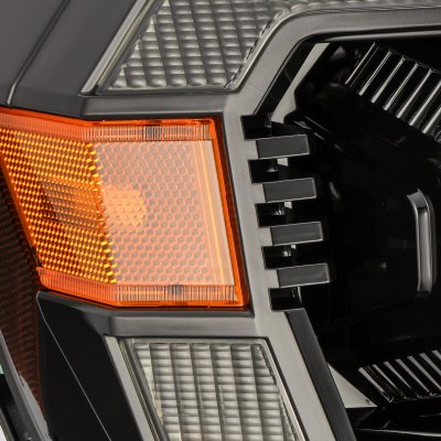 Toyota Tacoma 2005-2011 Glossy Black Smoked Projector Headlights LED DRL Signal