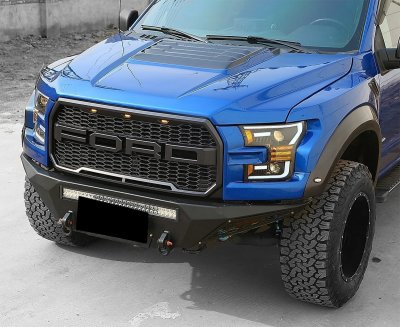 Ford F150 2015-2017 Black LED Projector Headlights DRL Dynamic Signal Activation
