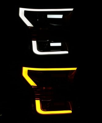 Ford F150 2015-2017 Black LED Projector Headlights DRL Dynamic Signal Activation