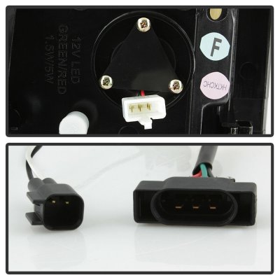 Dodge Ram 2500 2007-2009 Black LED Tail Lights Tube