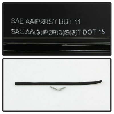 Dodge Ram 2500 2007-2009 Black LED Tail Lights Tube