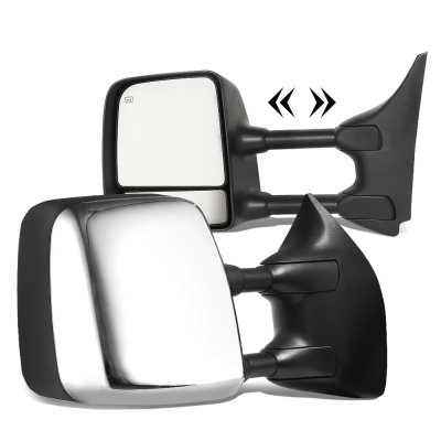 Nissan Titan 2004-2015 Chrome Towing Mirrors Power Heated