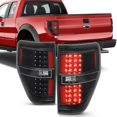 Ford F150 2009-2014 Black LED Tail Lights