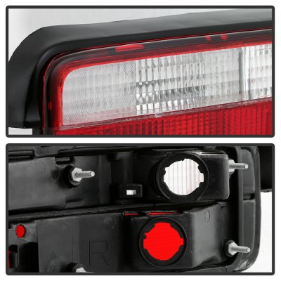 Acura Integra Coupe 1990-1993 Red and Clear Euro Tail Lights