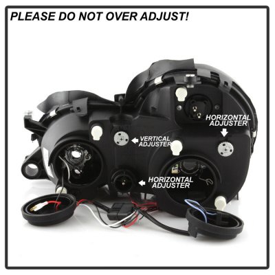 Mercedes Benz CLK 1998-2002 Black Dual Halo Projector Headlights
