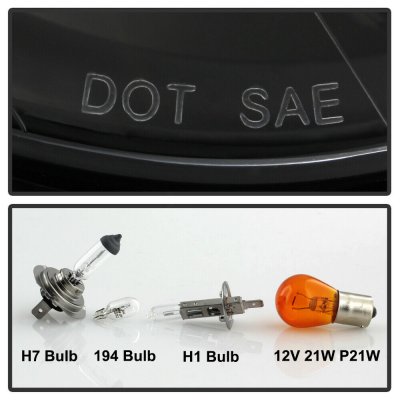 Mercedes Benz CLK 1998-2002 Black Dual Halo Projector Headlights