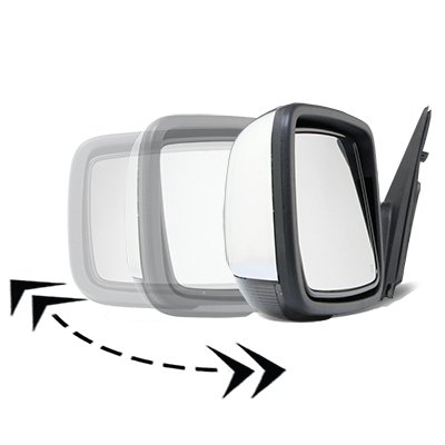 Dodge Ram 1500 2013-2018 Chrome Power Folding Side Mirrors LED Signal