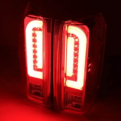 Ford F250 1992-1996 Chrome Tube LED Tail Lights