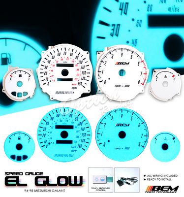Mitsubishi Galant 1994-1998 Glow Gauge Cluster Face Kit