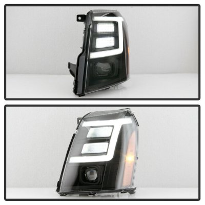 Cadillac Escalade 2007-2014 Black Projector Headlights
