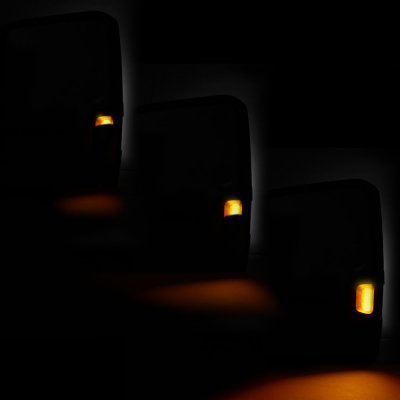 GMC Sierra 2500HD 2015-2019 Power Fold Towing Mirrors Midnight Plus