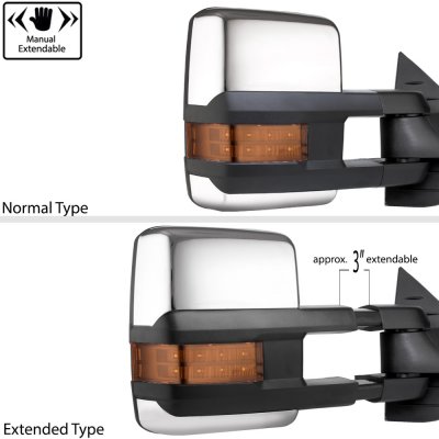 Chevy Suburban 2007-2014 Power Fold Towing Mirrors Premium Plus