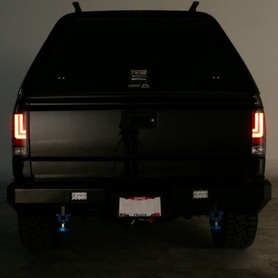 GMC Sierra 2500HD 2015-2019 Black L-Tube LED Tail Lights