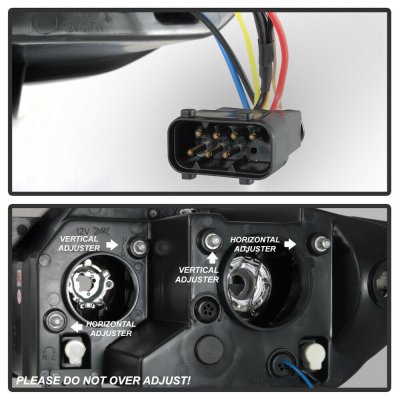 BMW Z4 2003-2008 Black Dual Halo Projector Headlights