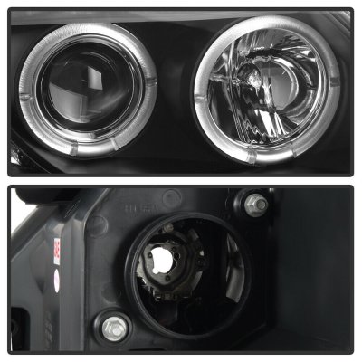 BMW Z4 2003-2008 Black Dual Halo Projector Headlights