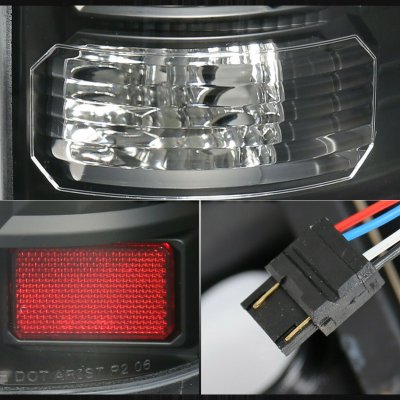 Ford F150 2004-2008 Black LED Tail Lights