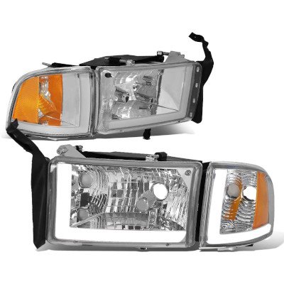 Dodge Ram 1994-2001 Tube DRL Headlights Corner Lights Set