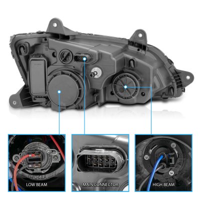 Kenworth T270 2008-2017 Clear Projector Headlights LED DRL