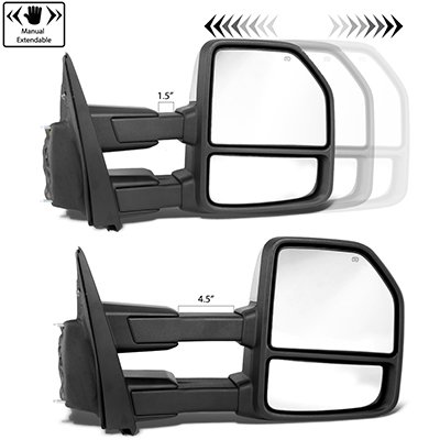 Ford F550 Super Duty 2008-2016 White Towing Mirrors Smoked LED Lights Power Heated