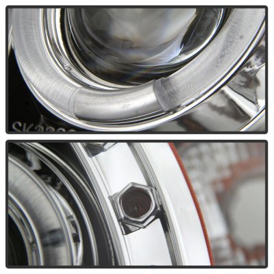 Dodge Ram 1994-2001 Clear Halo Projector Headlights with LED