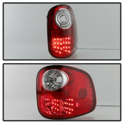 Ford F150 Flareside 1997-2003 LED Tail Lights Red and Clear