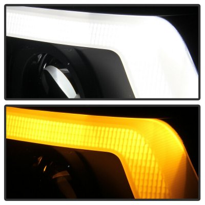 Toyota Tacoma SR 2016-2023 Black Smoked DRL Projector Headlights Dynamic Signal