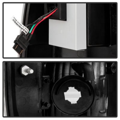 Ford F550 Super Duty 2008-2016 Black LED Tail Lights