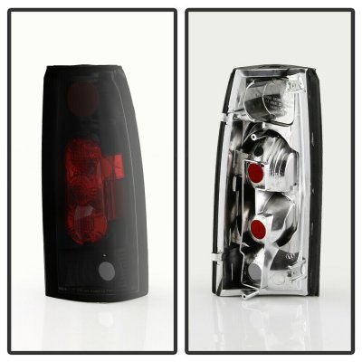 Chevy 1500 Pickup 1988-1998 Altezza Tail Lights Black Smoked