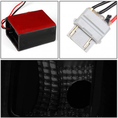 Ford Bronco 1989-1996 Black Smoked LED Tail Lights