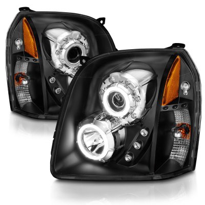 GMC Yukon 2007-2014 Black Projector Headlights Halo