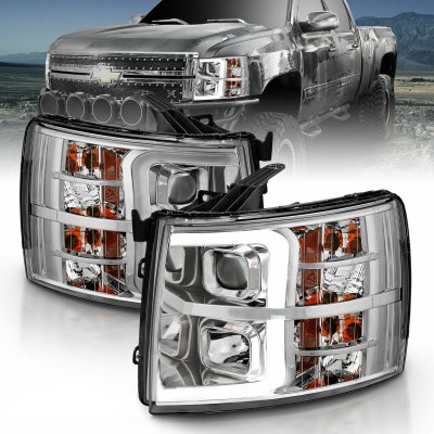 Chevy Silverado 2007-2013 DRL Tube Projector Headlights