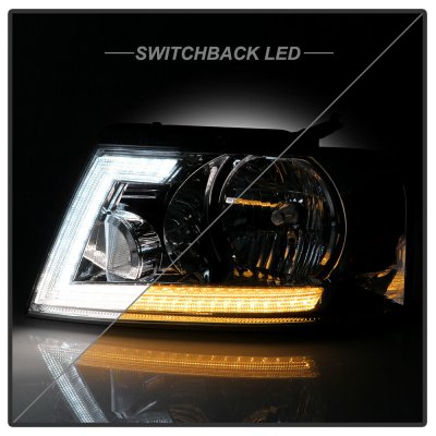 Lincoln Mark LT 2006-2008 Euro Headlights LED DRL Dynamic Signal