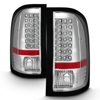 Chevy Silverado 2007-2013 Chrome LED Tail Lights